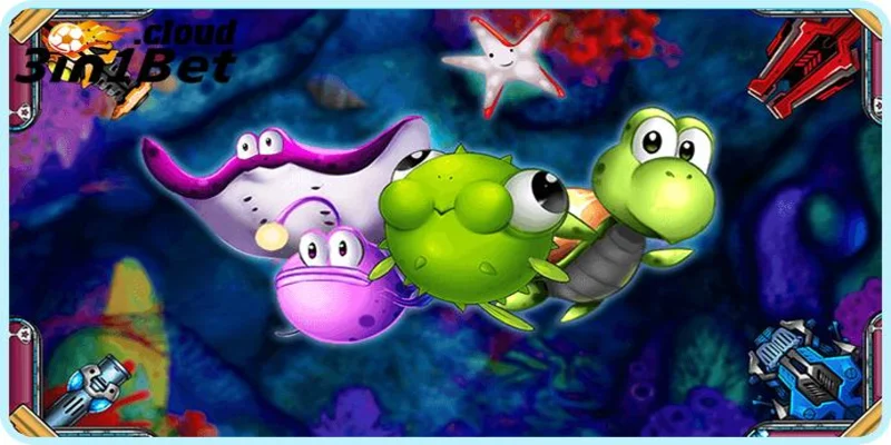 Bắn Cá 3IN1BET - Nhận Thưởng Siêu Khủng Trong Nháy Mắt 3 Sinh vật biển đa dạng